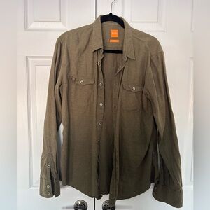 Boss Olive Slim Fit Shirt